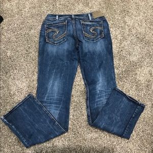 Silver Suki Mid slim Boot 30 x 33. Lycra (stretch)